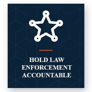 hold law enforcement accountable icon