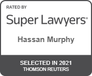 super lawyers 2021 badge for hassan murphy