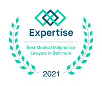 A badge denoting Murphy Falcon Murphy as Best Medical Malpractice lawyer in Baltimore