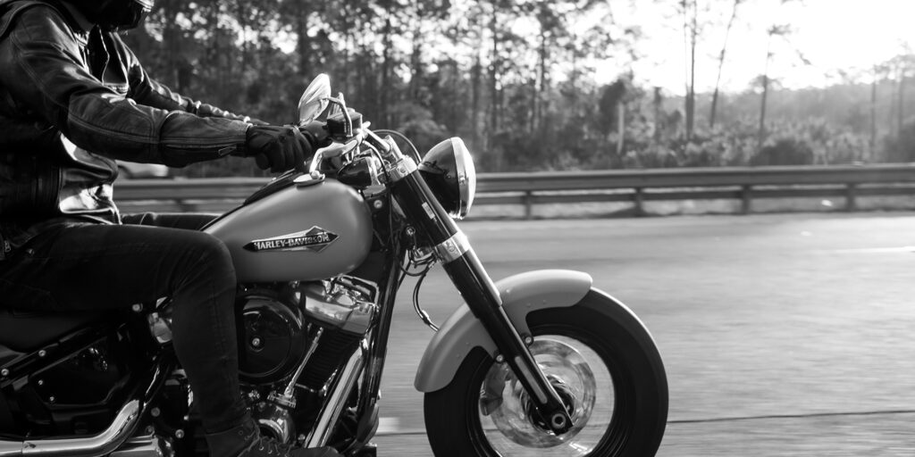 motorcycle on a highway