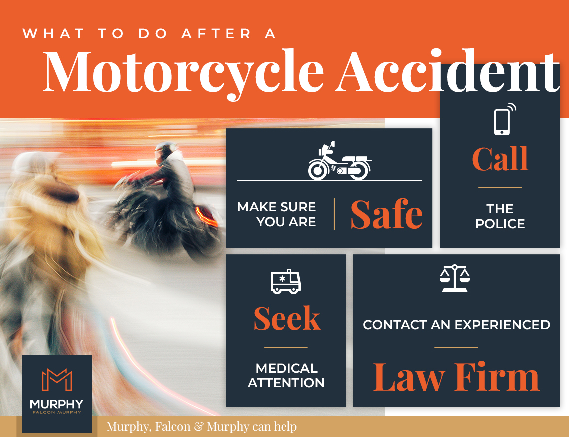 What to do after a motorcycle accident infographic