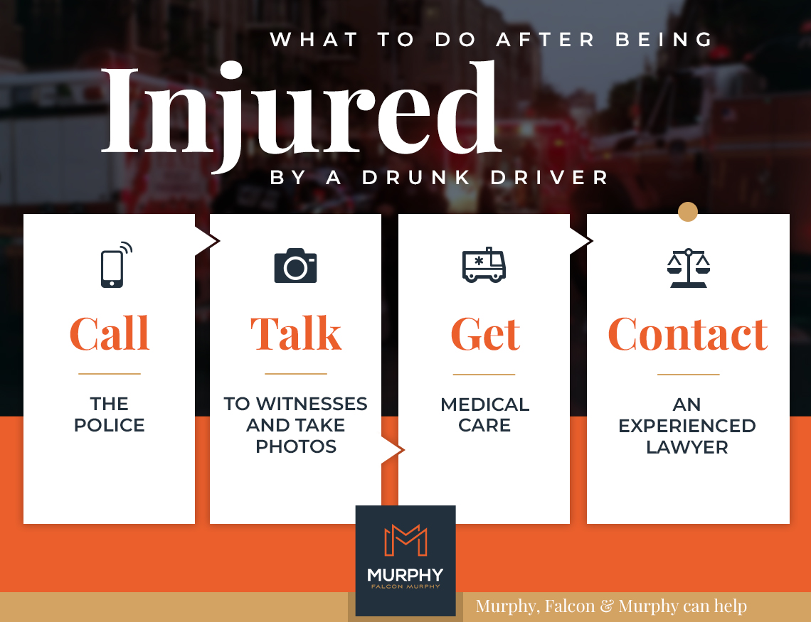 What to do after being injured by a drunk driver infographic