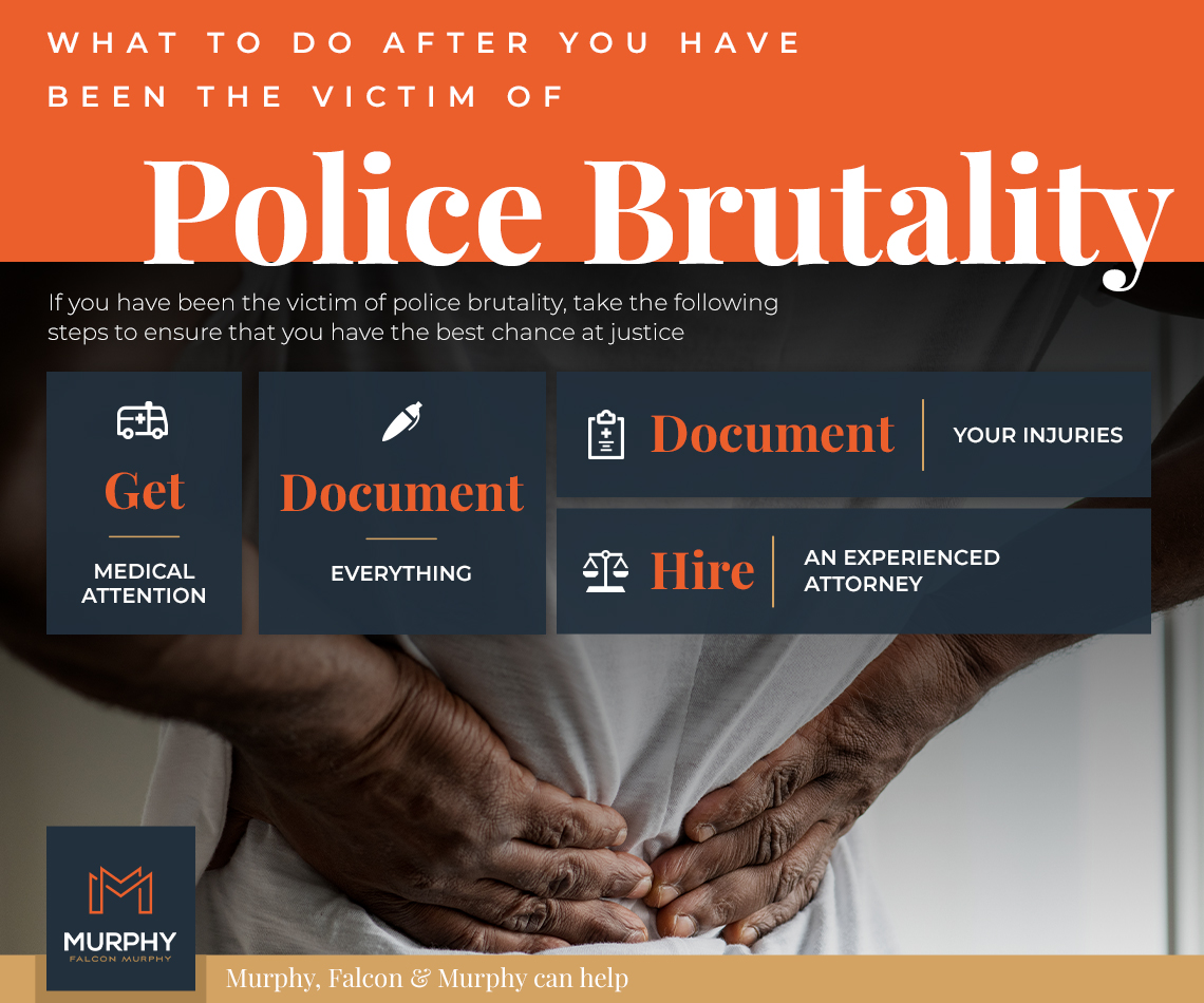 What to do after you have been the victim of police brutality infographic