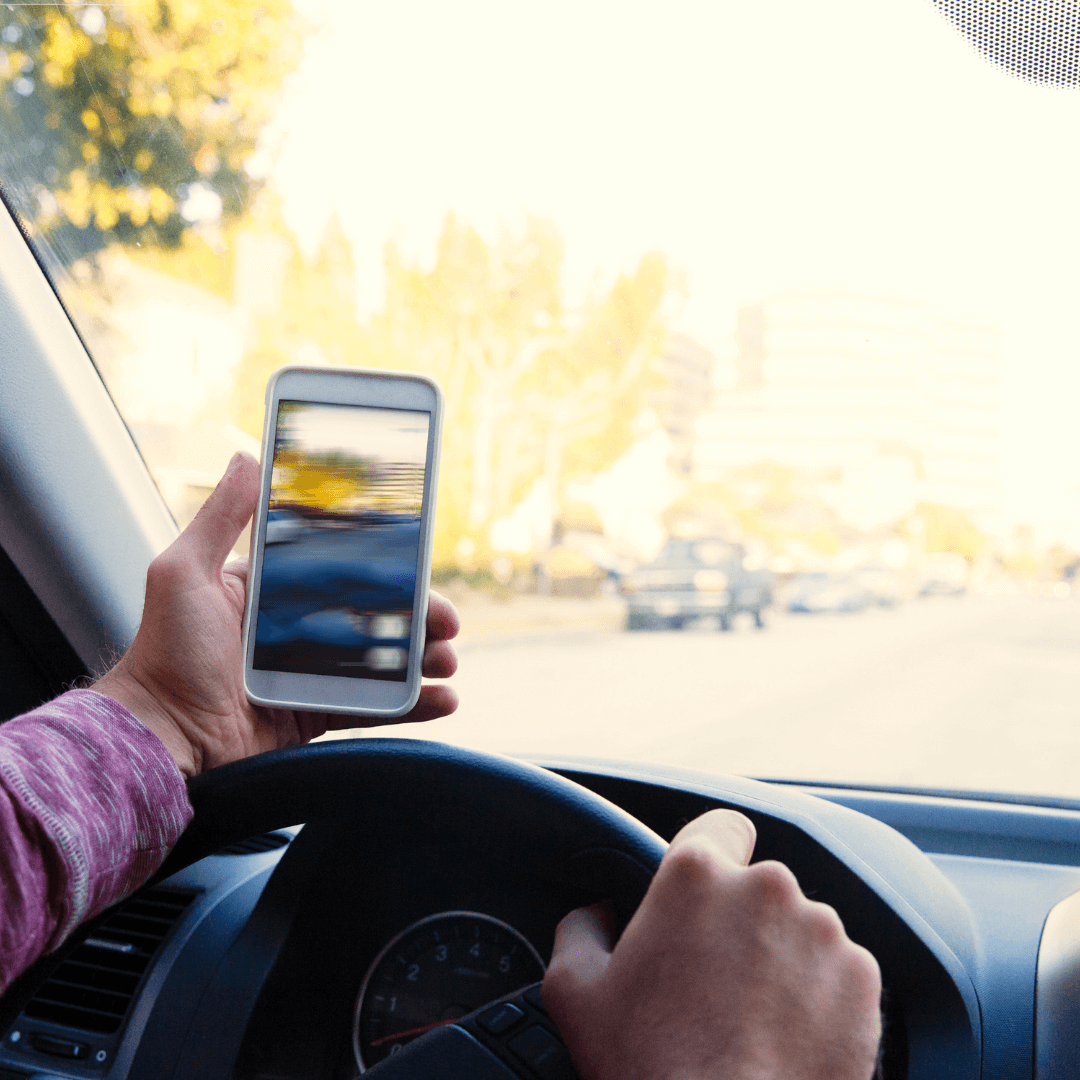 driving while using phone
