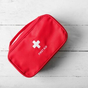 First aid kit.