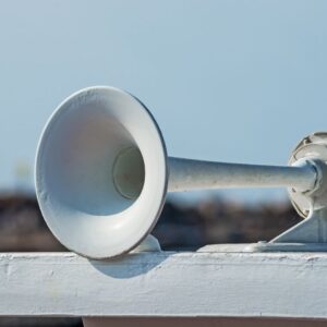 A boat horn.