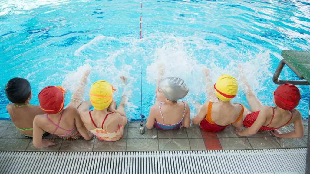 Children at a pool.