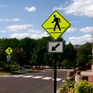 A pedestrian walk sign.