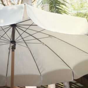A summer shade umbrella.