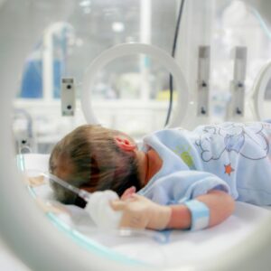 newborn baby in the hospital