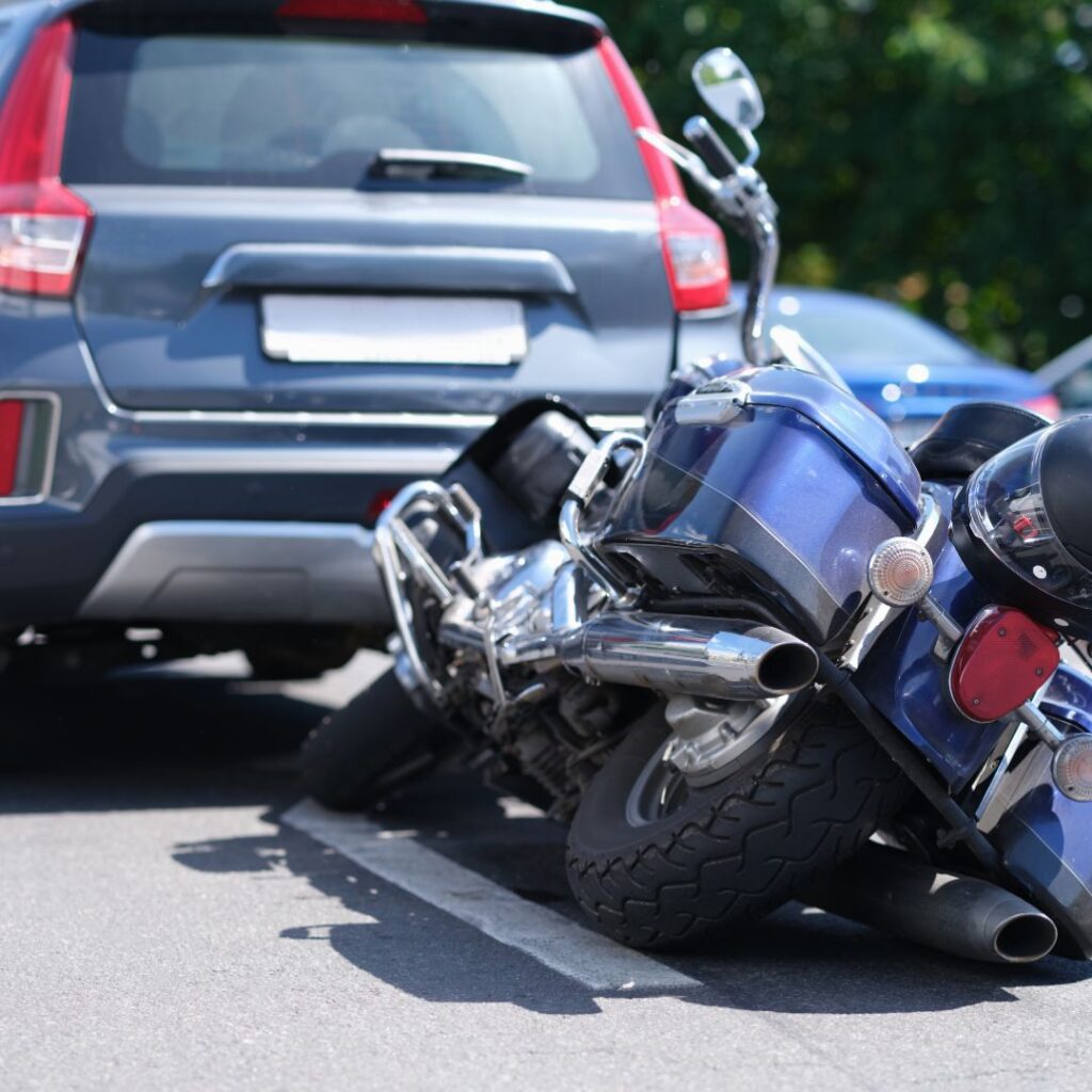 photo of motorcycle accident