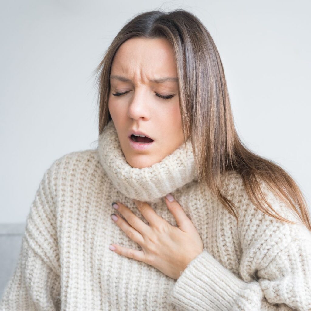 photo of hard breathing