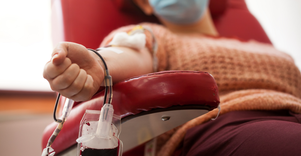 photo of blood transfusion