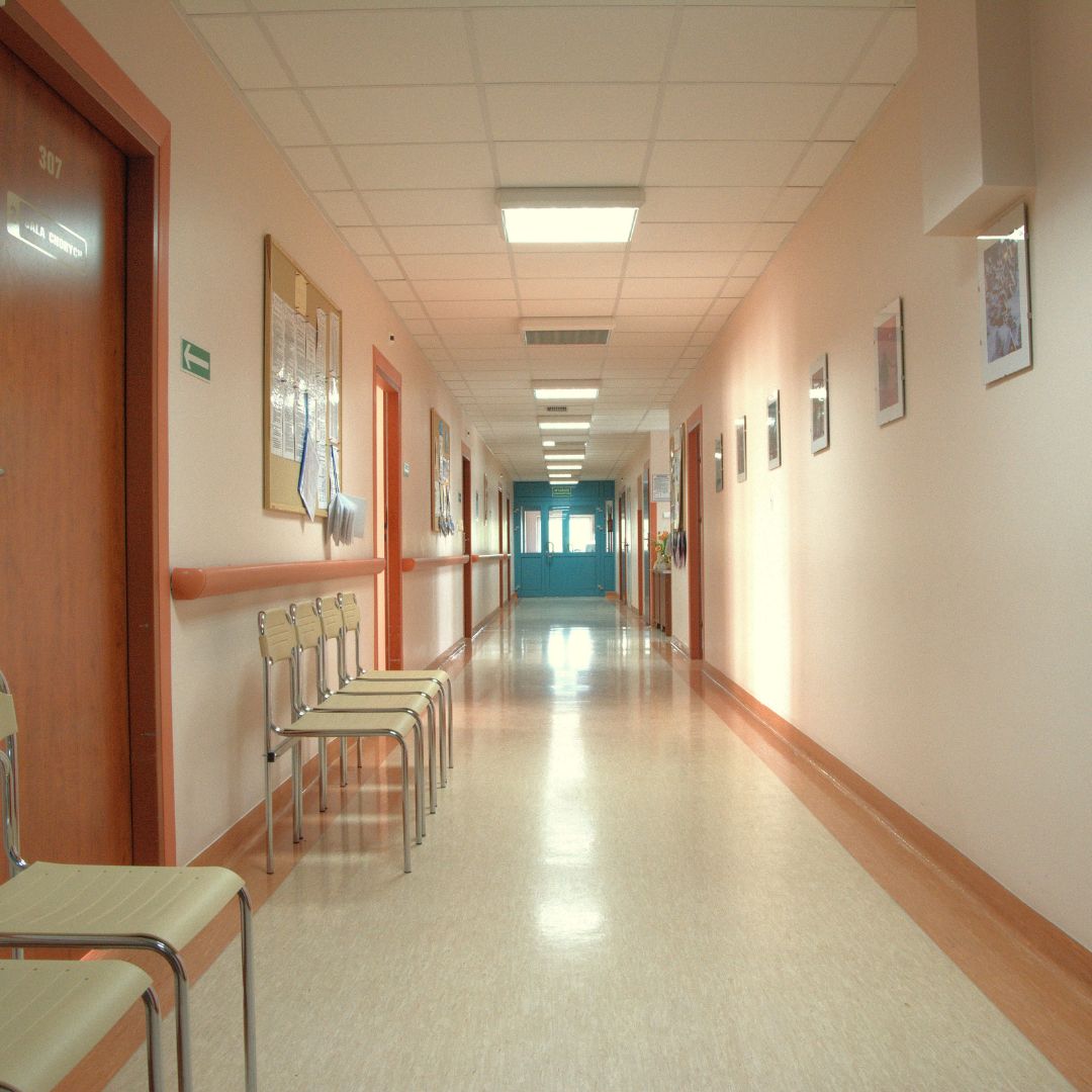 A hospital hallway