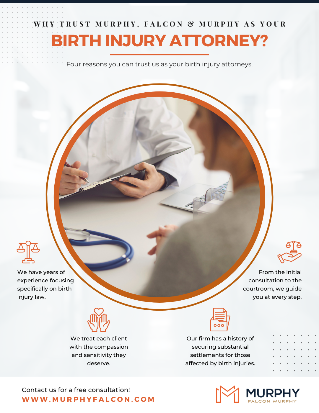 Why Trust Murphy, Falcon & Murphy as Your Birth Attorney infographic