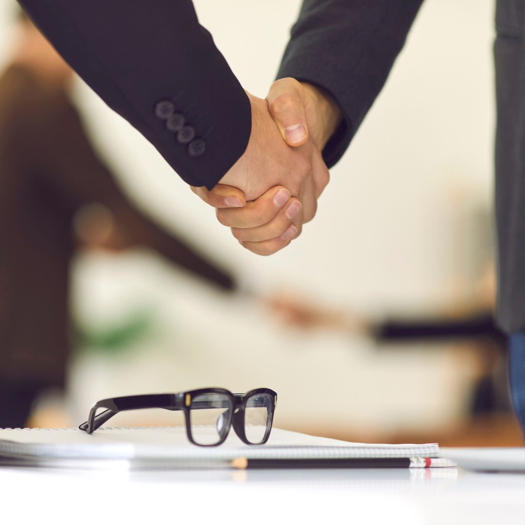 people shaking hands