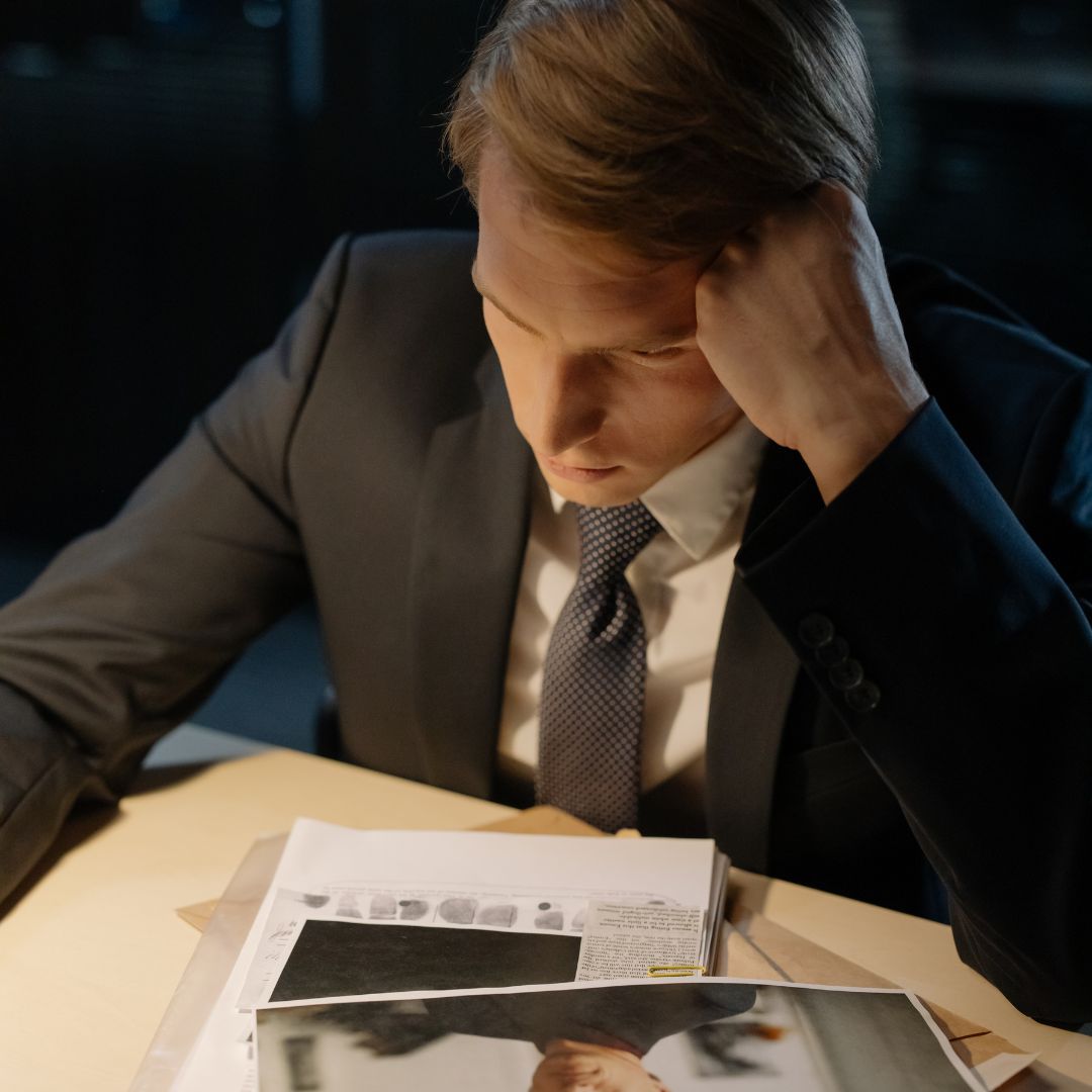 attorney reviewing evidence