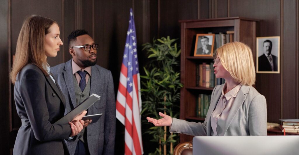 A group of diverse lawyers