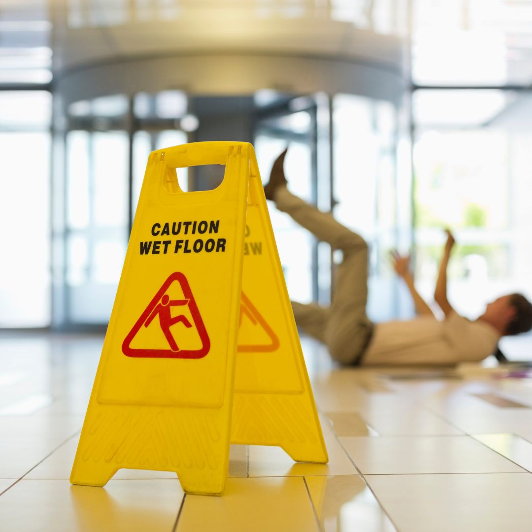 slippery floor