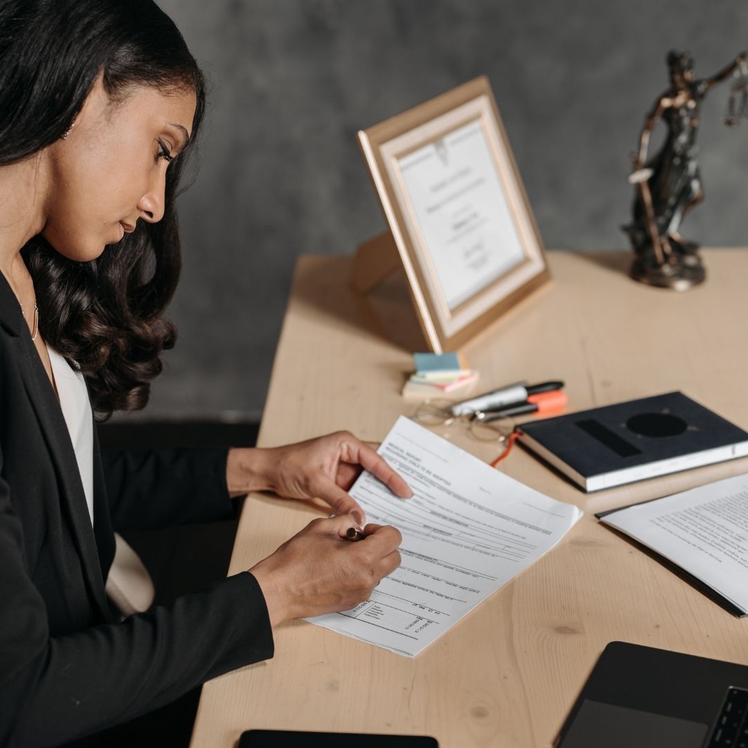 attorney filing paperwork