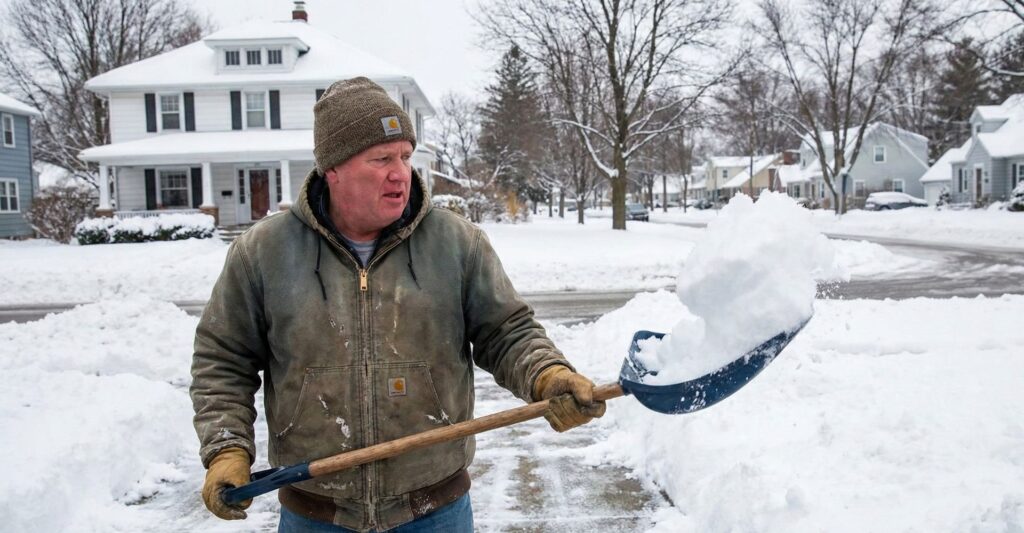 man shovelingsnow