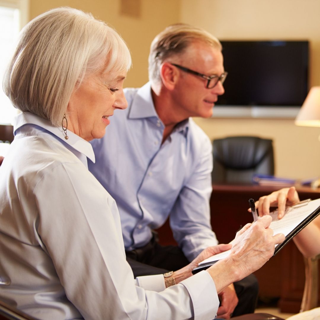 older people working with nurse