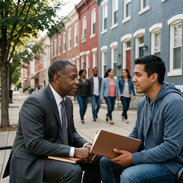 man and civil rights attorney in Baltimore