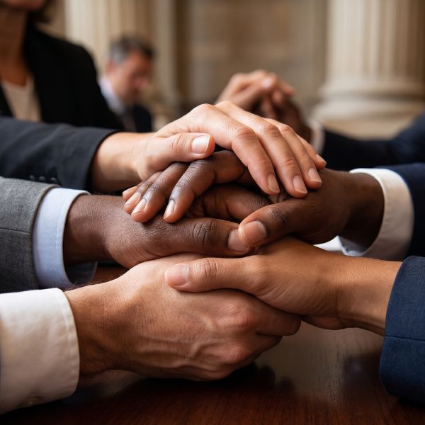 people's hands