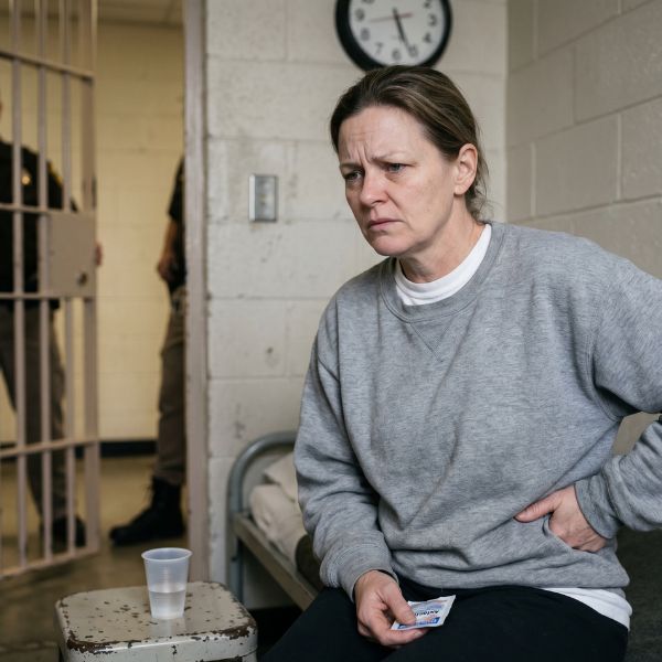woman at correctional facility