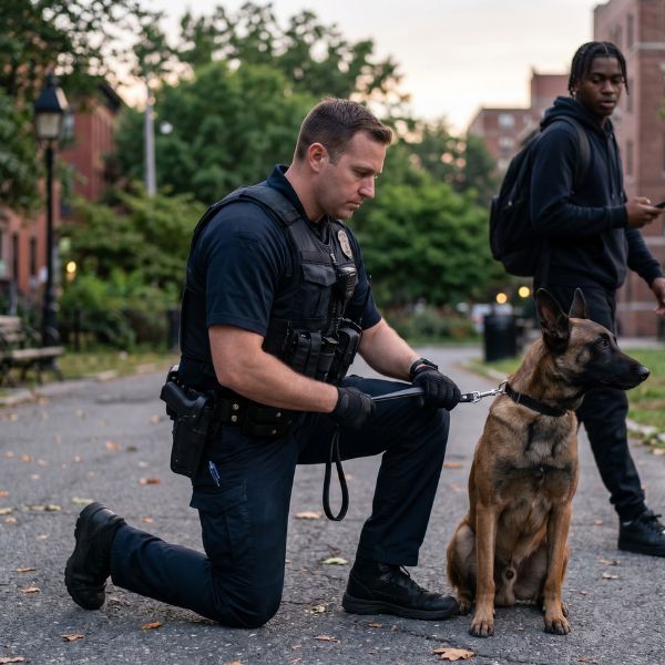 officer and police dog