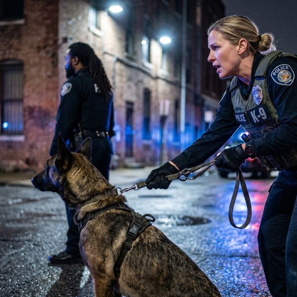 officer and police dog