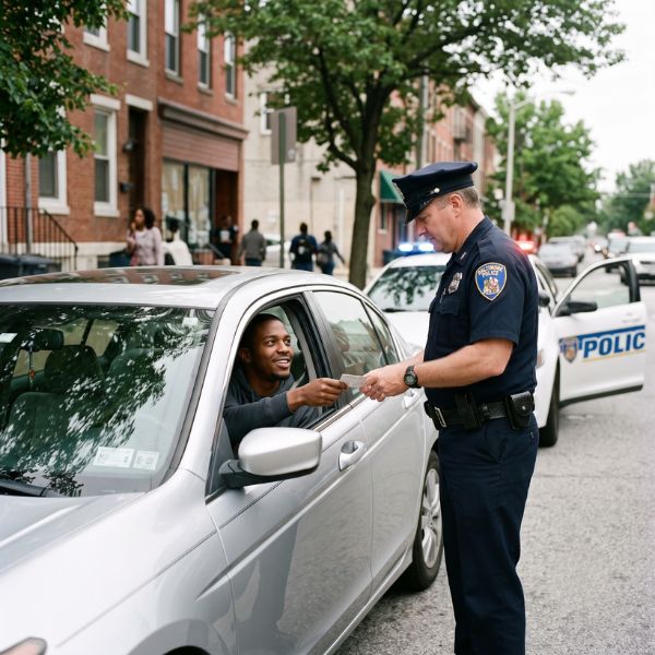 officer making a traffic stop