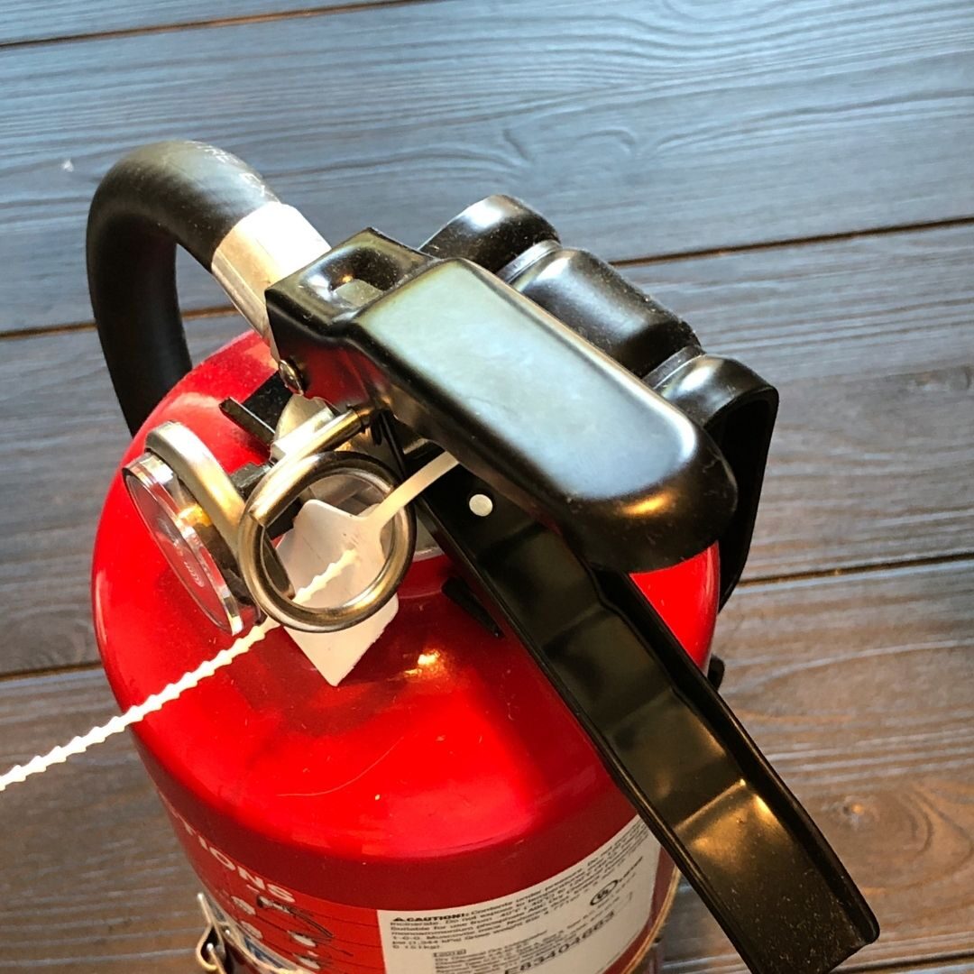 A fire extinguisher